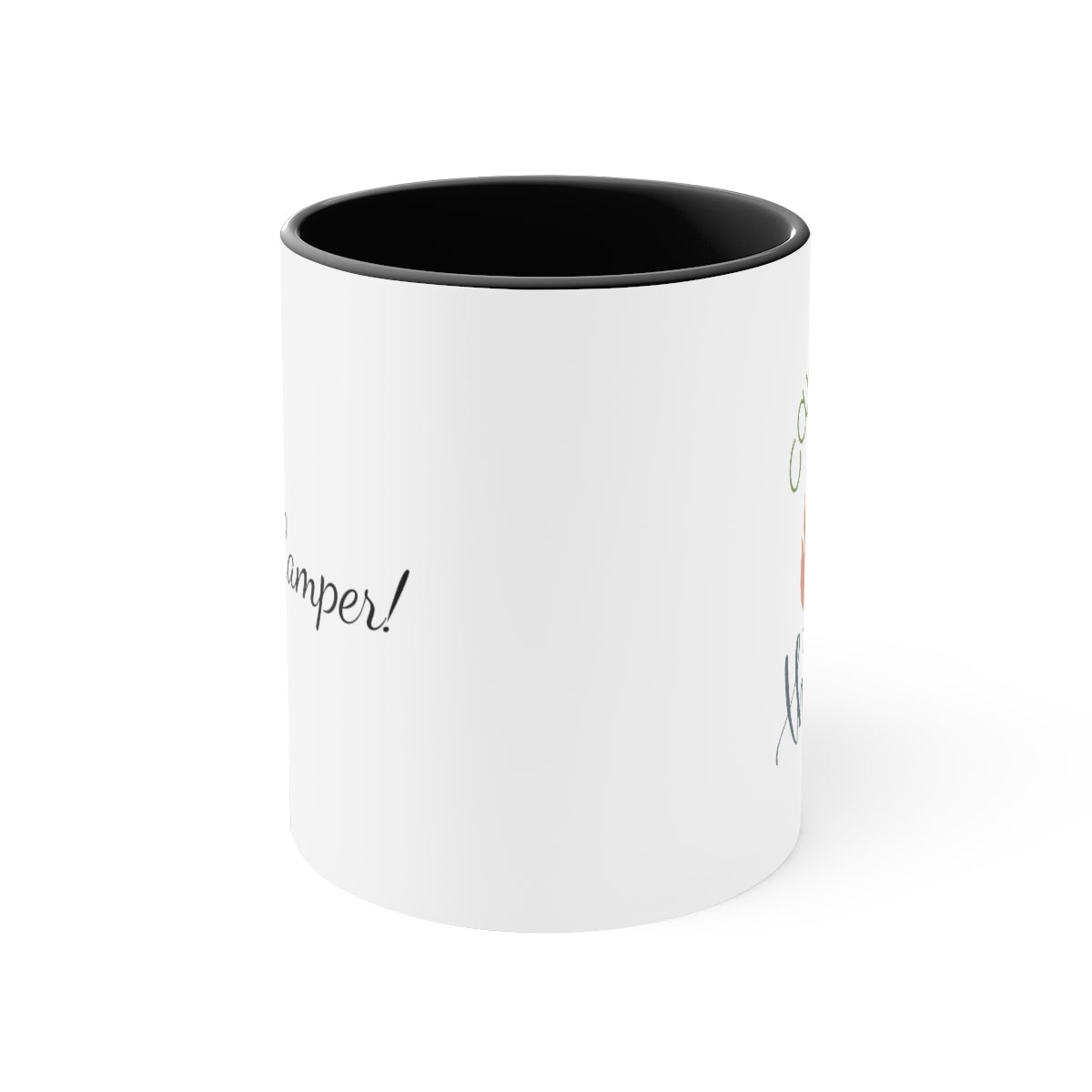 Camping Fire Wood Accent Coffee Mug, 11oz