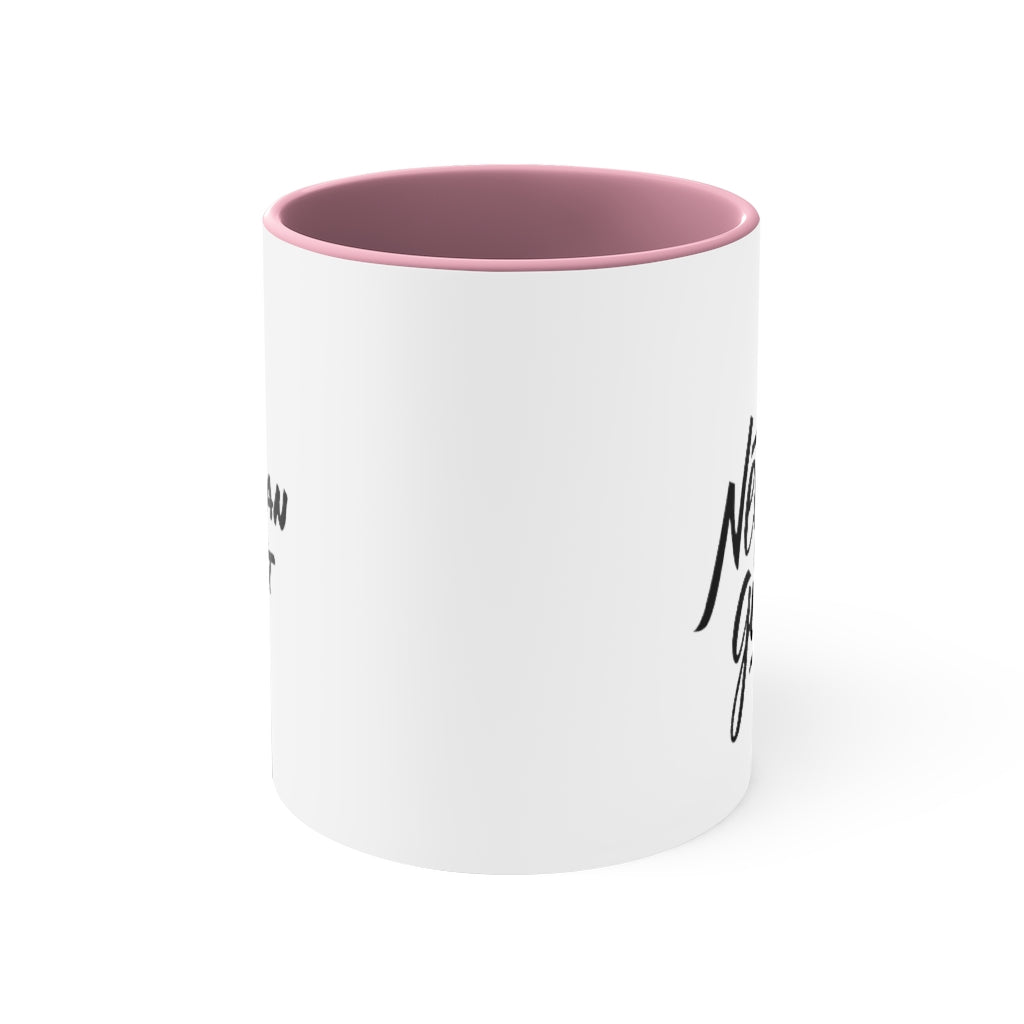 Never Give Up Accent Coffee Mug, 11oz