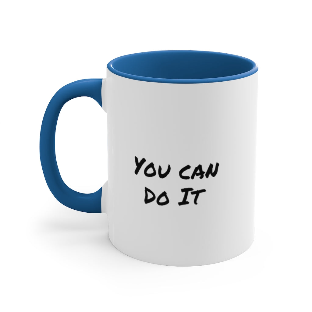 Never Give Up Accent Coffee Mug, 11oz