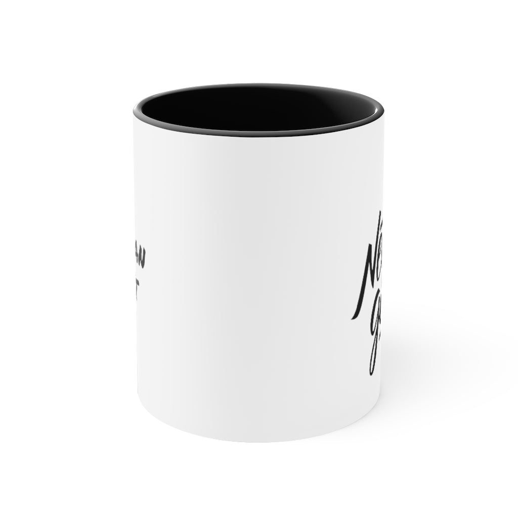 Never Give Up Accent Coffee Mug, 11oz
