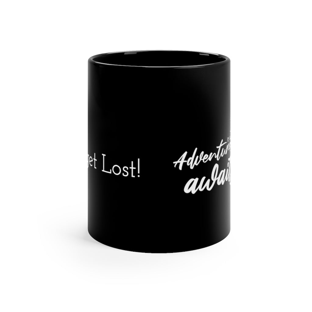 Adventure Awaits 11oz Black Mug