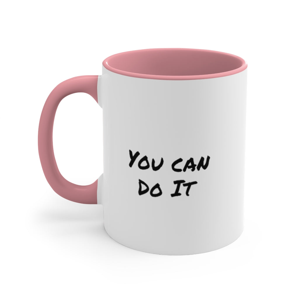 Never Give Up Accent Coffee Mug, 11oz
