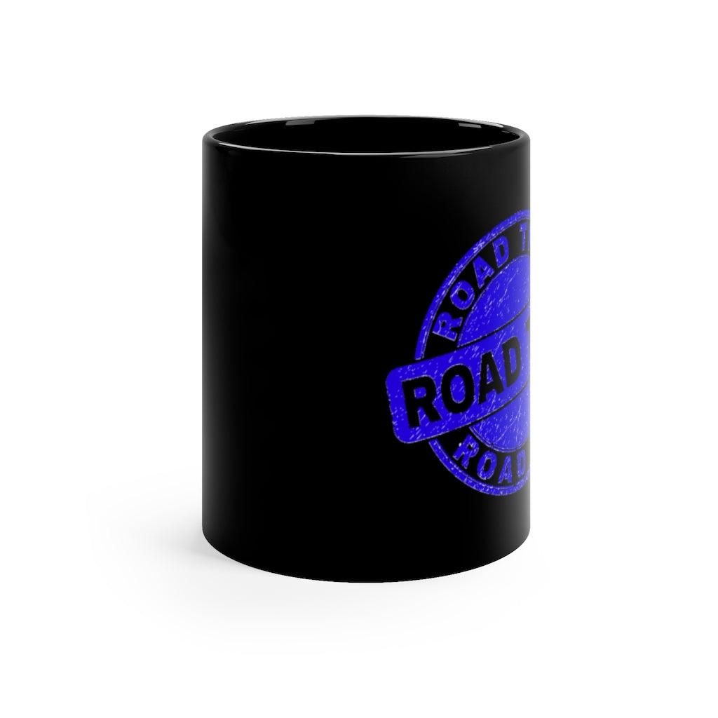 Blue Road Trip11oz Black Mug