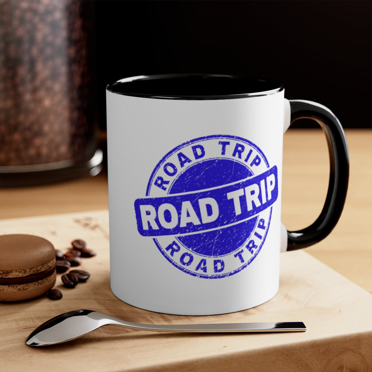 Blue Road Trip Accent Coffee Mug, 11oz