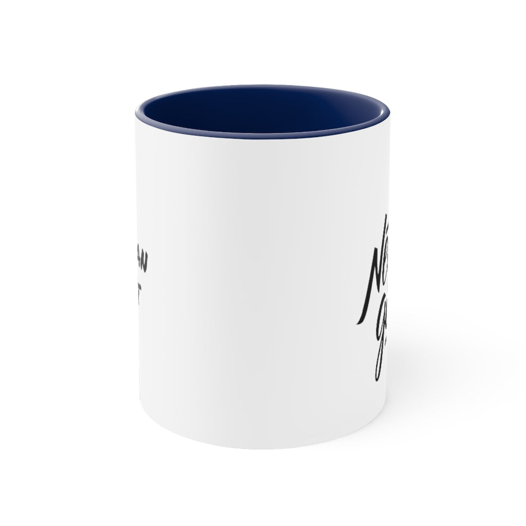 Never Give Up Accent Coffee Mug, 11oz