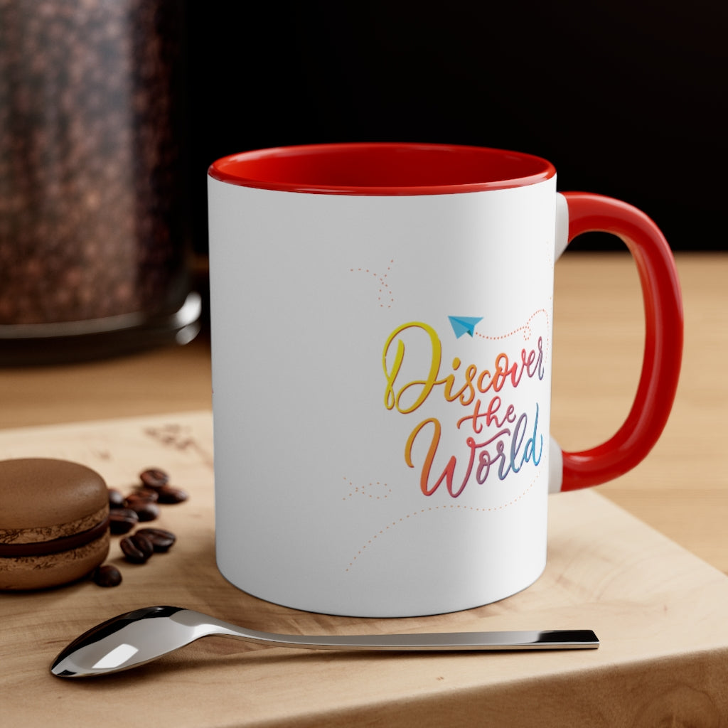 Discover the World Accent Coffee Mug, 11oz