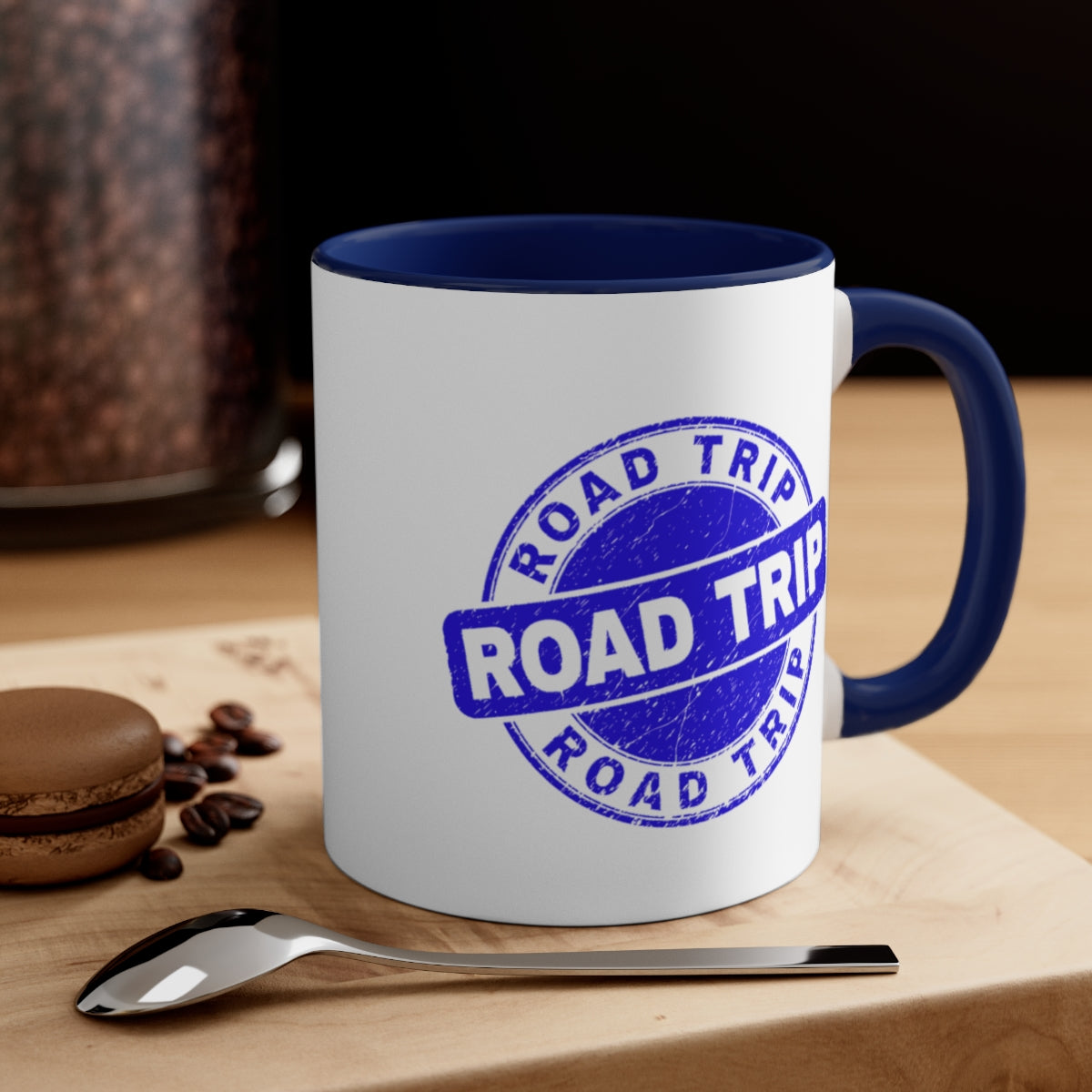Blue Road Trip Accent Coffee Mug, 11oz