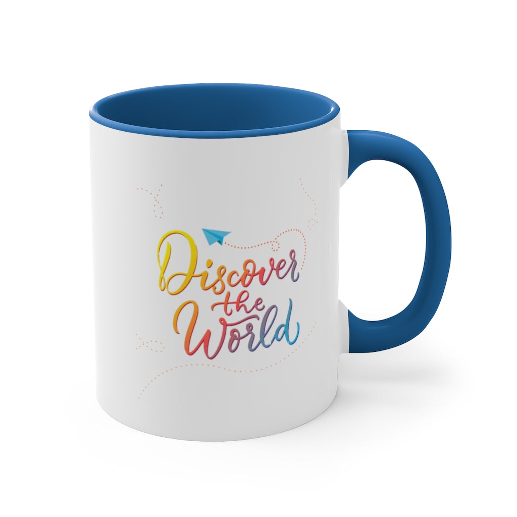 Discover the World Accent Coffee Mug, 11oz