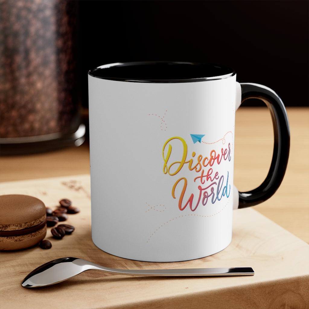 Discover the World Accent Coffee Mug, 11oz