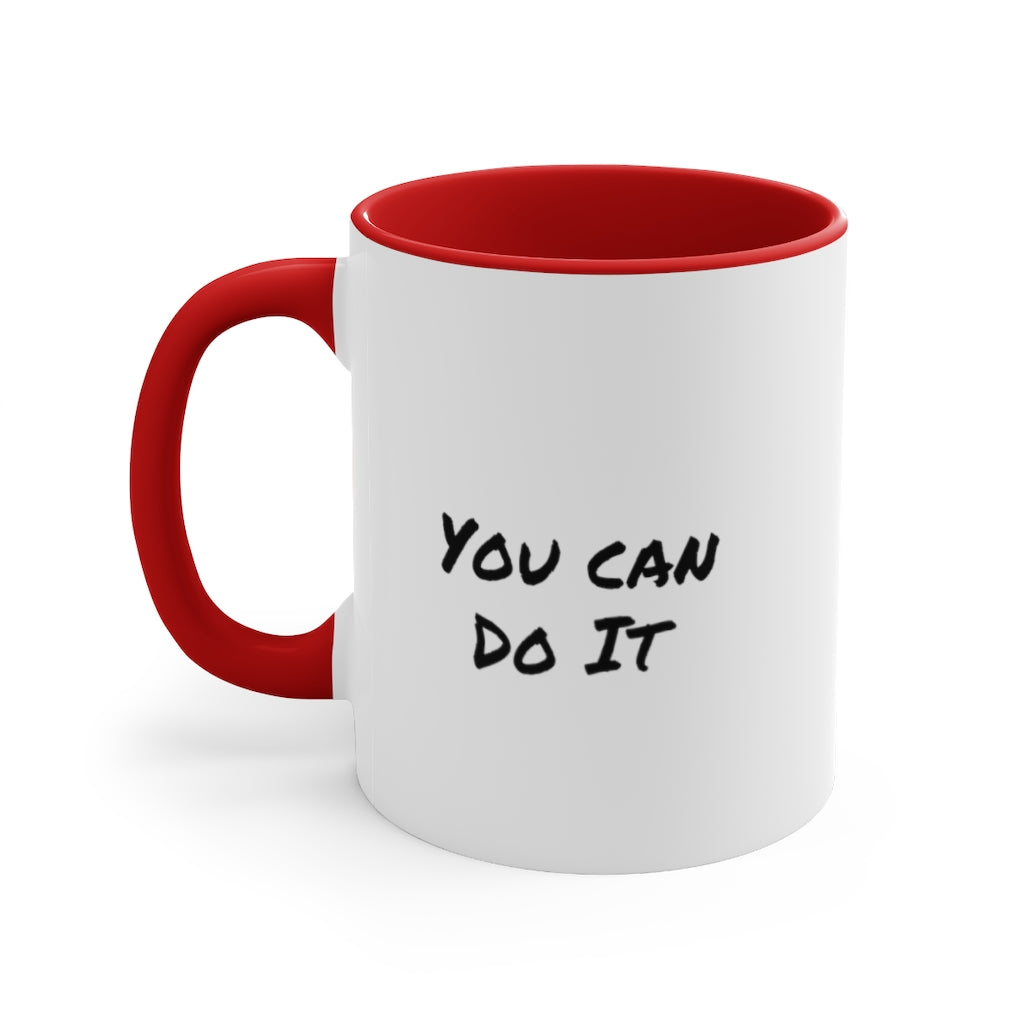 Never Give Up Accent Coffee Mug, 11oz