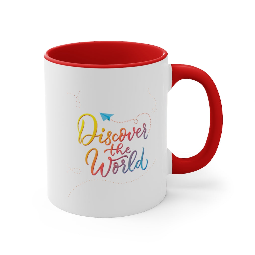 Discover the World Accent Coffee Mug, 11oz