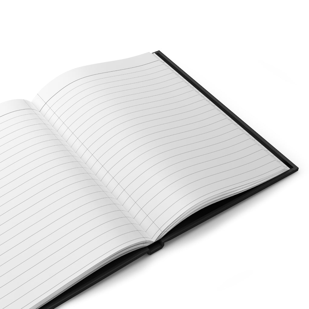 Discover the World Black Hardcover Journal Matte