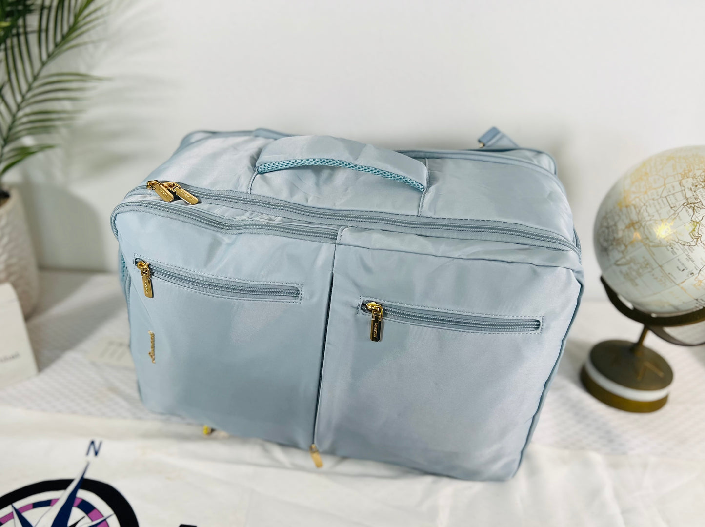 Airplane Blue Carry-On Backpack