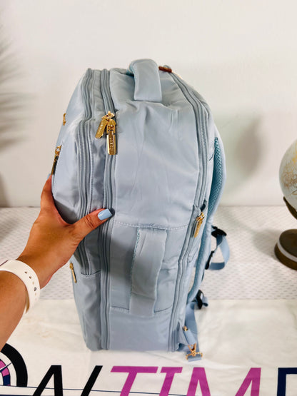 Airplane Blue Carry-On Backpack