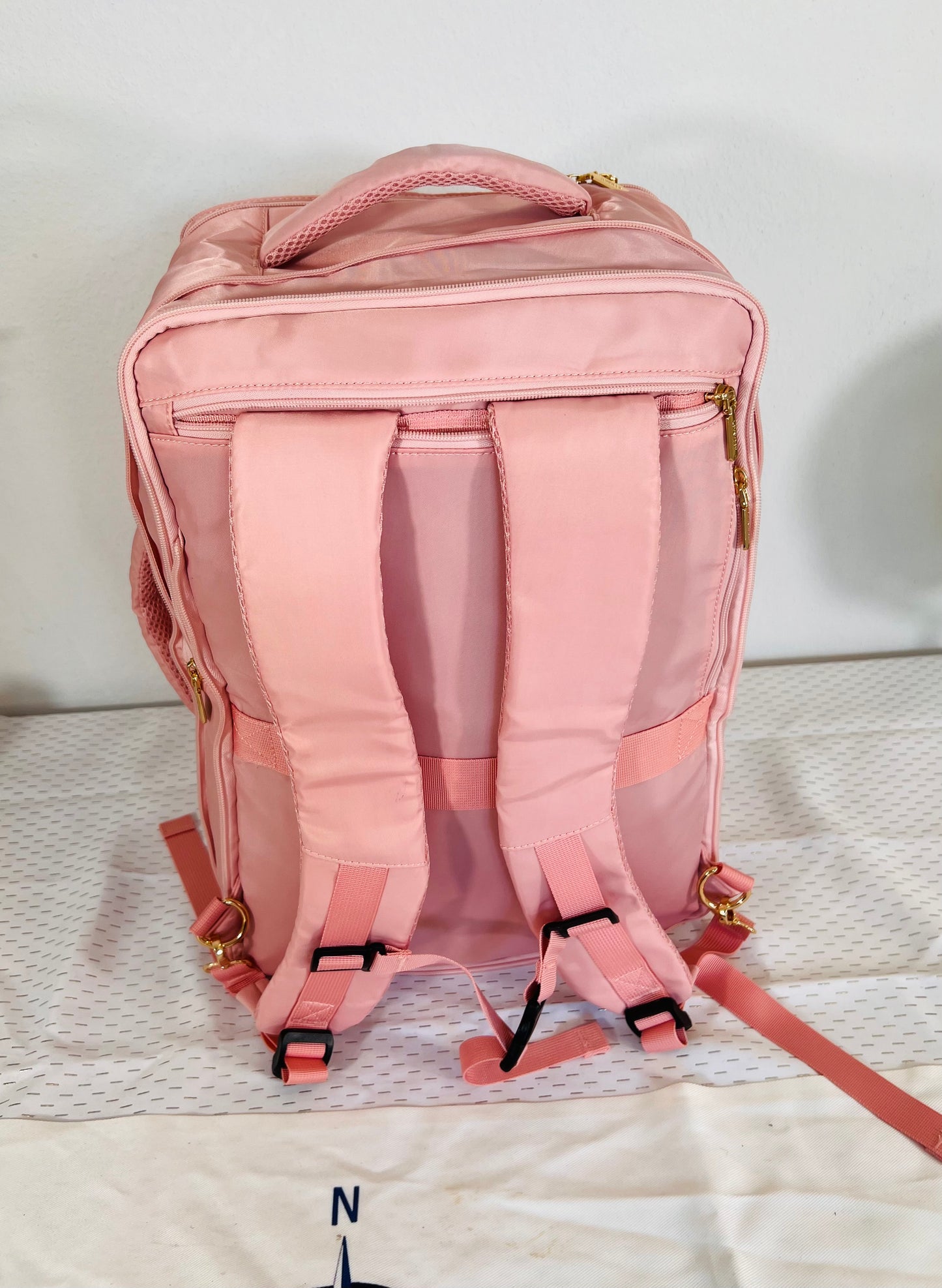 Cruise Lover Pink Carry-On Backpack