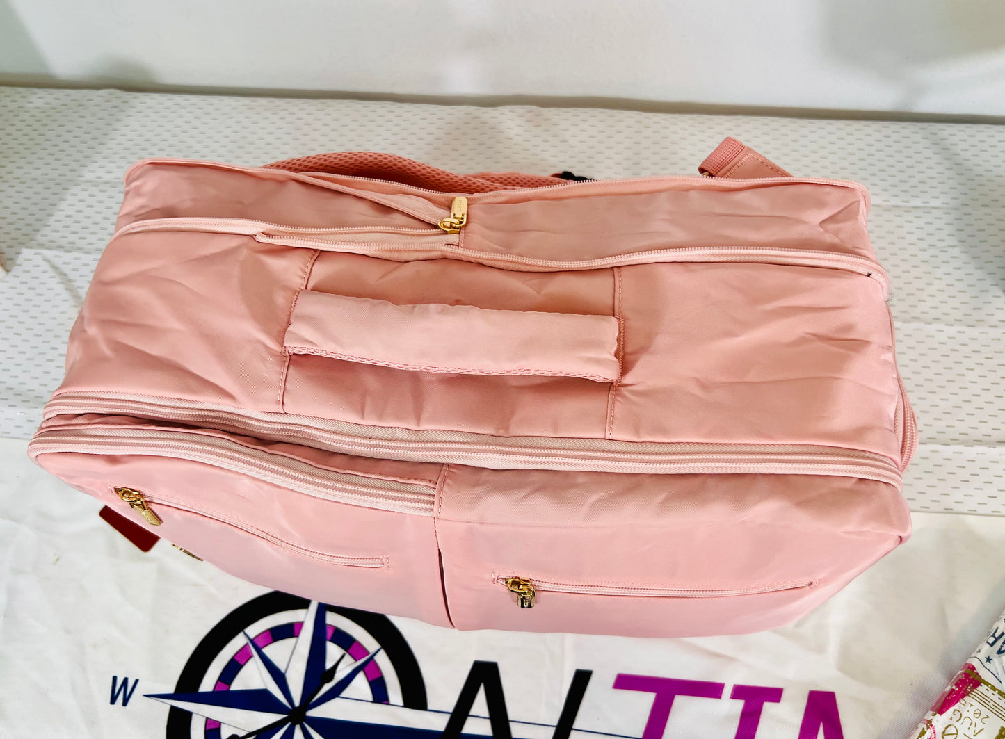 Cruise Lover Pink Carry-On Backpack