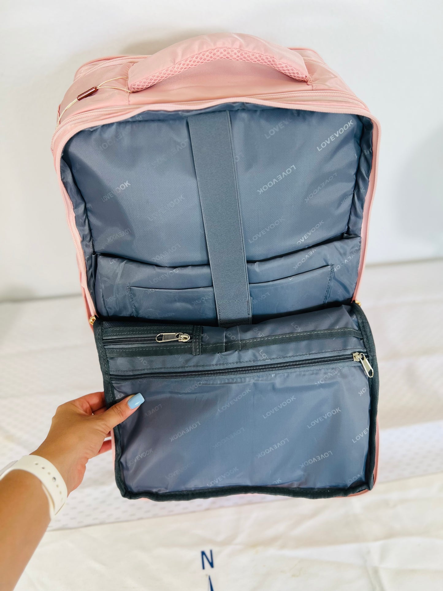 Cruise Lover Pink Carry-On Backpack