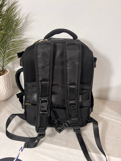 Luxury Black Personal Item Backpack