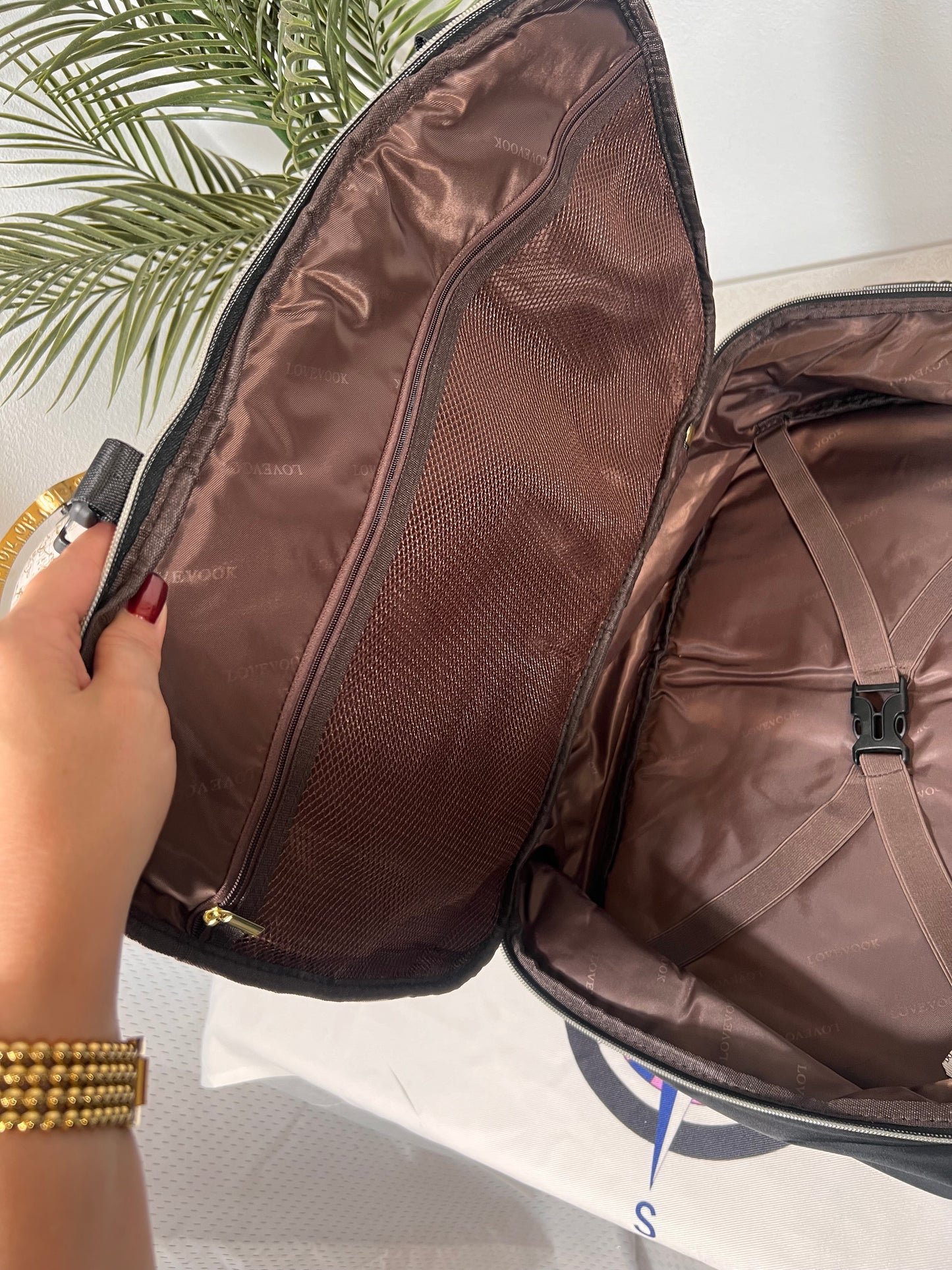 Luxury Black Personal Item Backpack