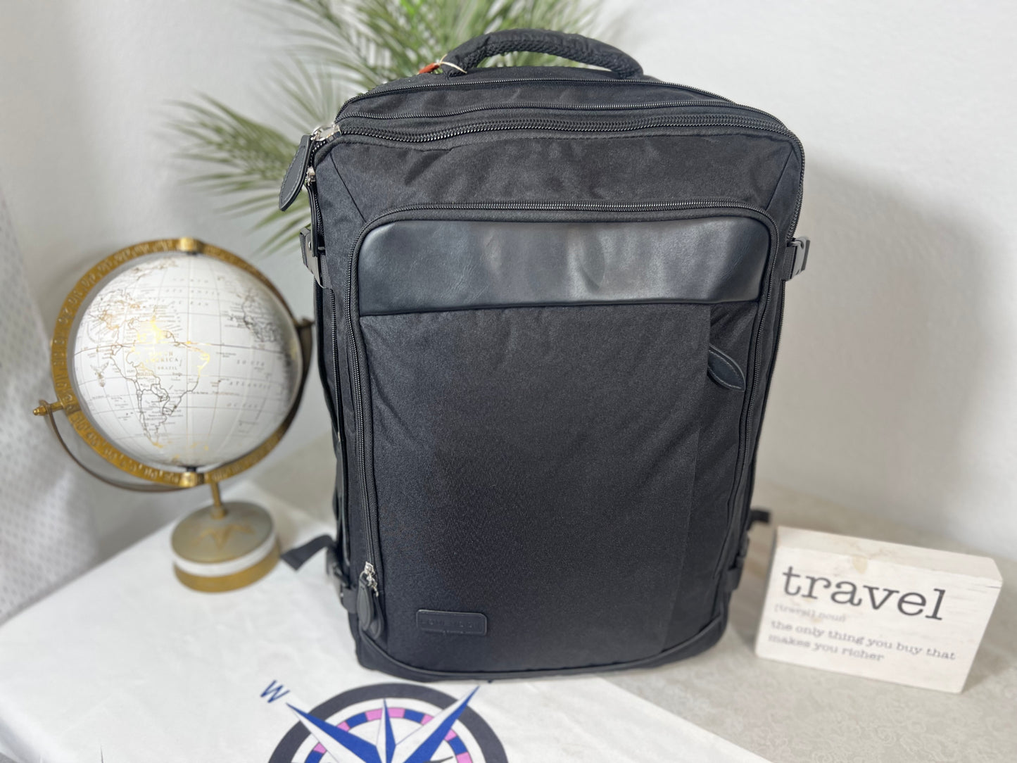 Black Carry-On Backpack - High Capacity