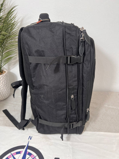 Black Carry-On Backpack - High Capacity