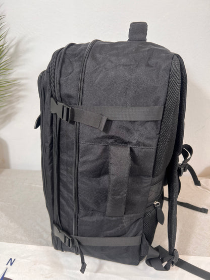 Black Carry-On Backpack - High Capacity