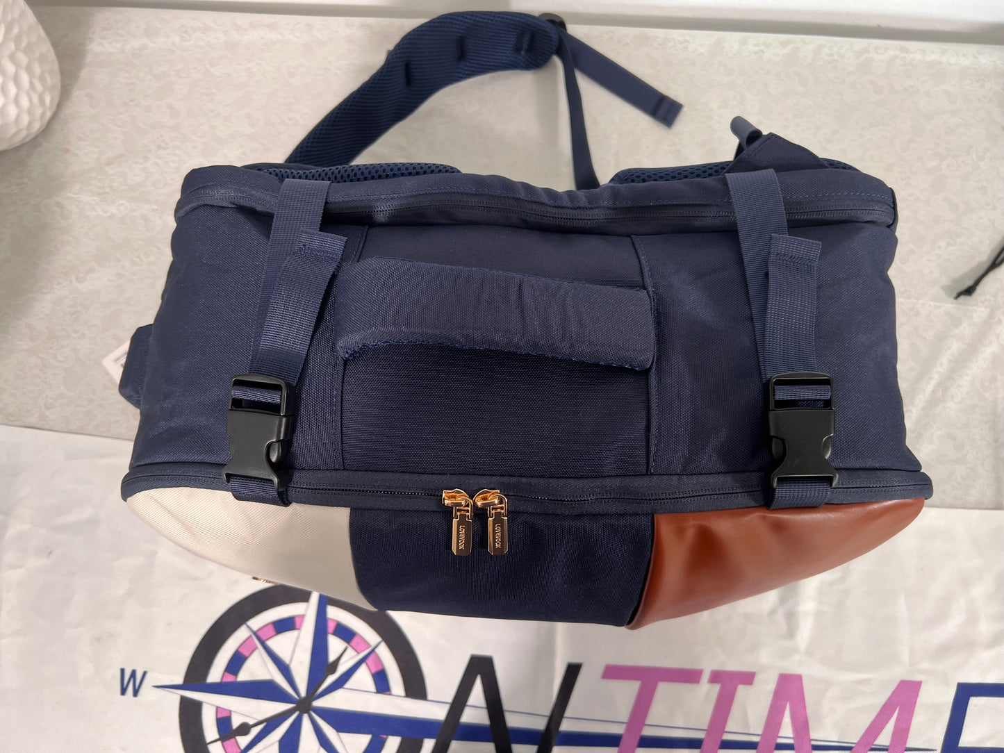 Blue Mix Personal Item Backpack