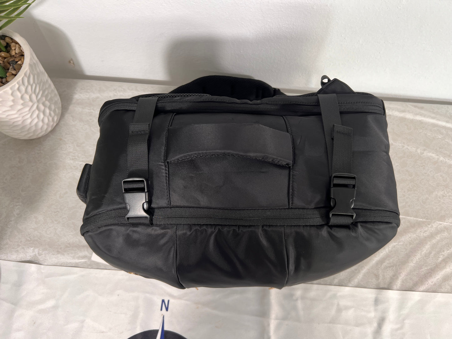 Black Personal Item Backpack