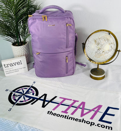 Vacation Purple Carry-On Backpack