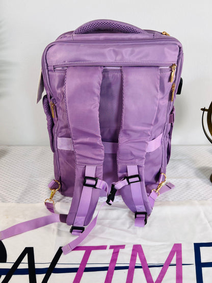 Vacation Purple Carry-On Backpack