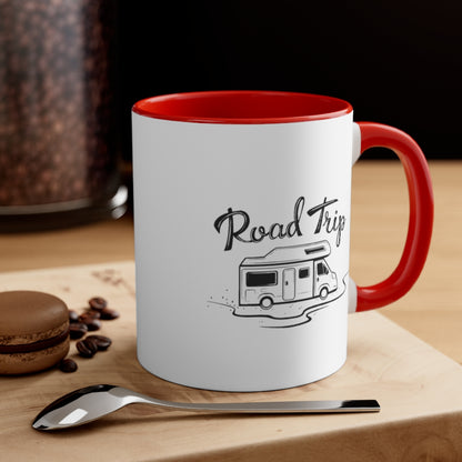 Road Trip Motorhome Accent Coffee Mug, 11oz