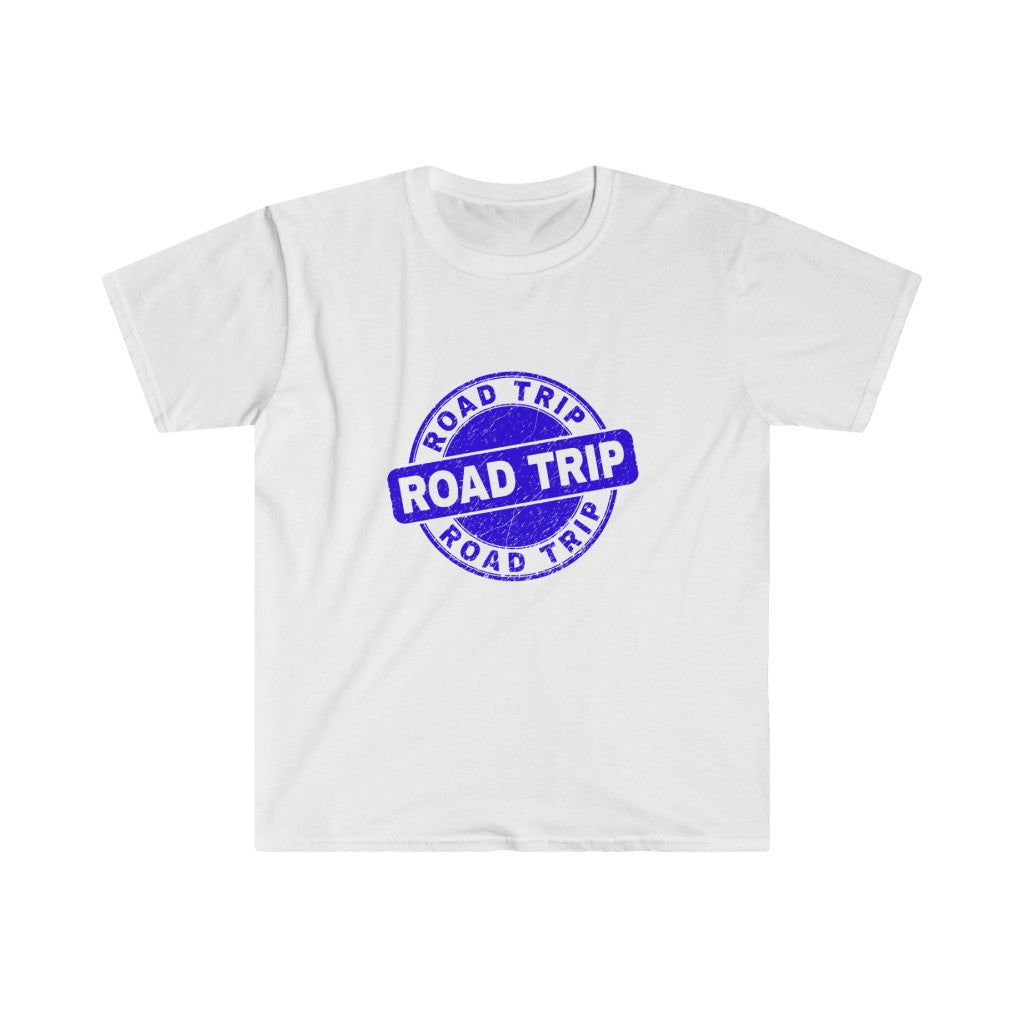 Blue Road Trip Unisex Softstyle T-Shirt