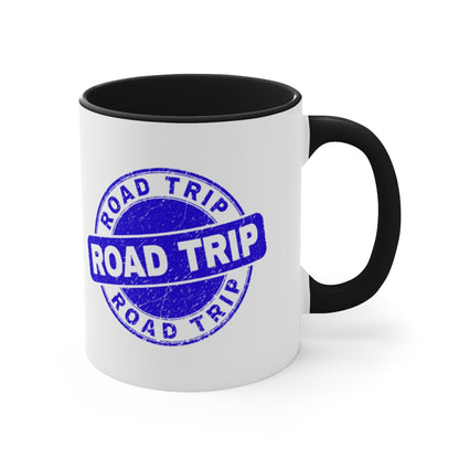 Blue Road Trip Accent Coffee Mug, 11oz
