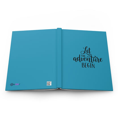 Let the Adventure Begin Blue Hardcover Journal Matte