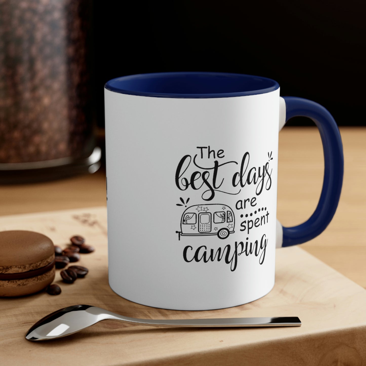 Best Days are Spending Camping Accent Coffee Mug, 11oz