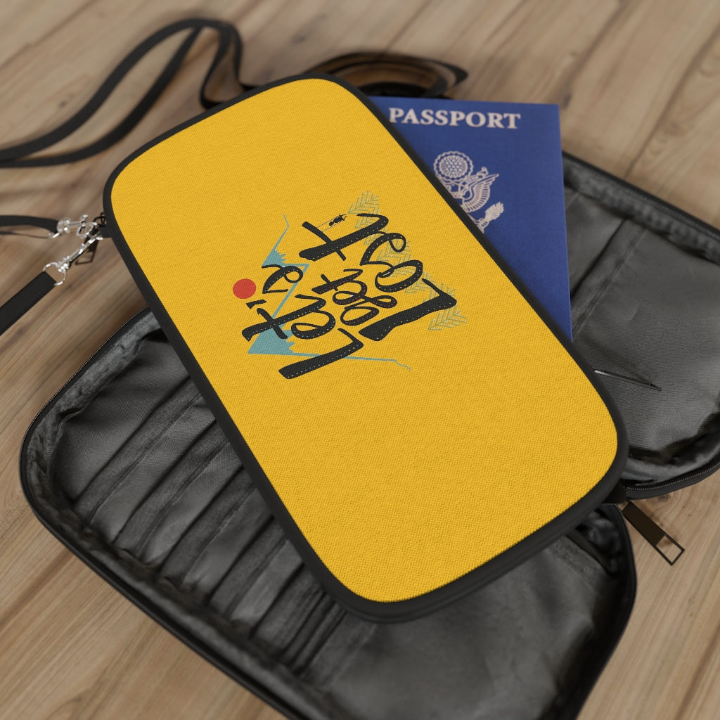 Let's Get Lost Yellow Passport Wallet