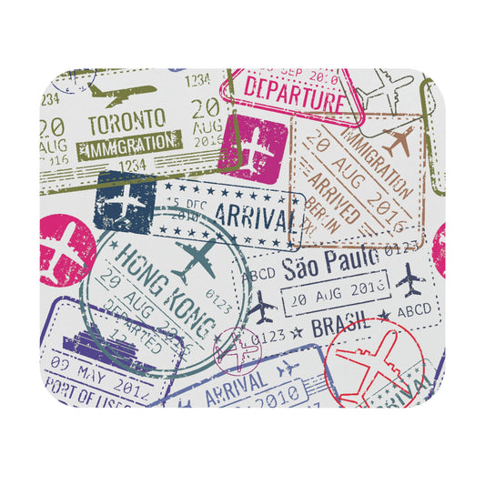 Pink Stamps Mouse Pad