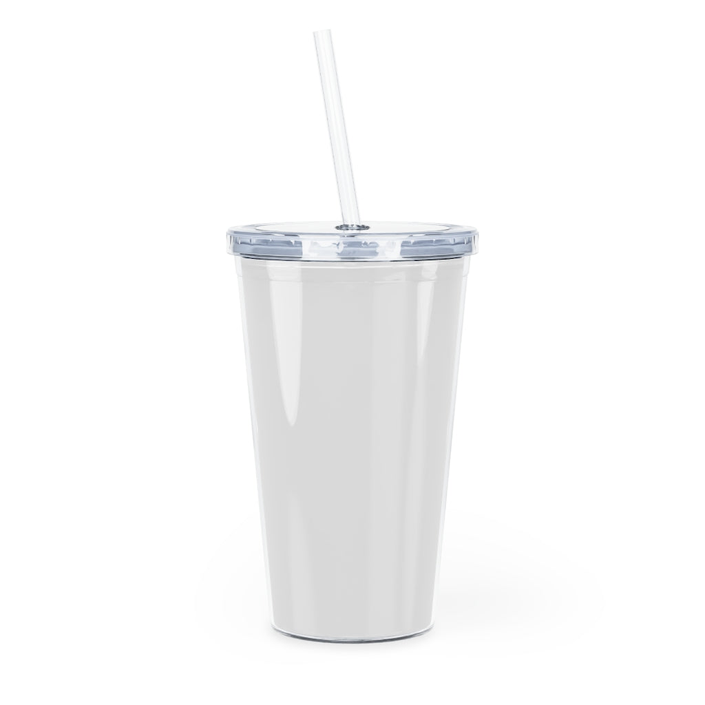 Road Trip Blue Plastic Tumbler with Straw