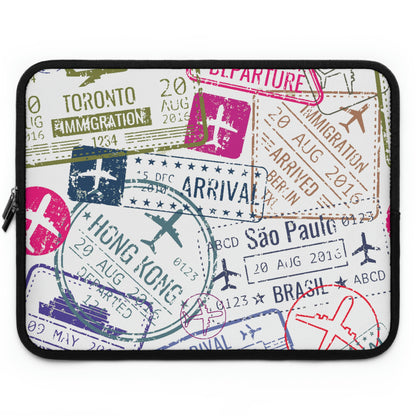 Pink Stamps Laptop Sleeve