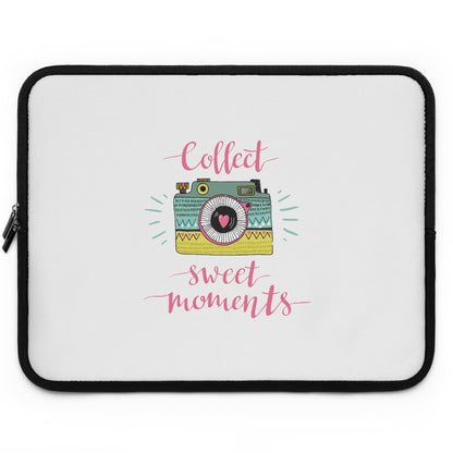 Collect Sweet Moments White Laptop Sleeve