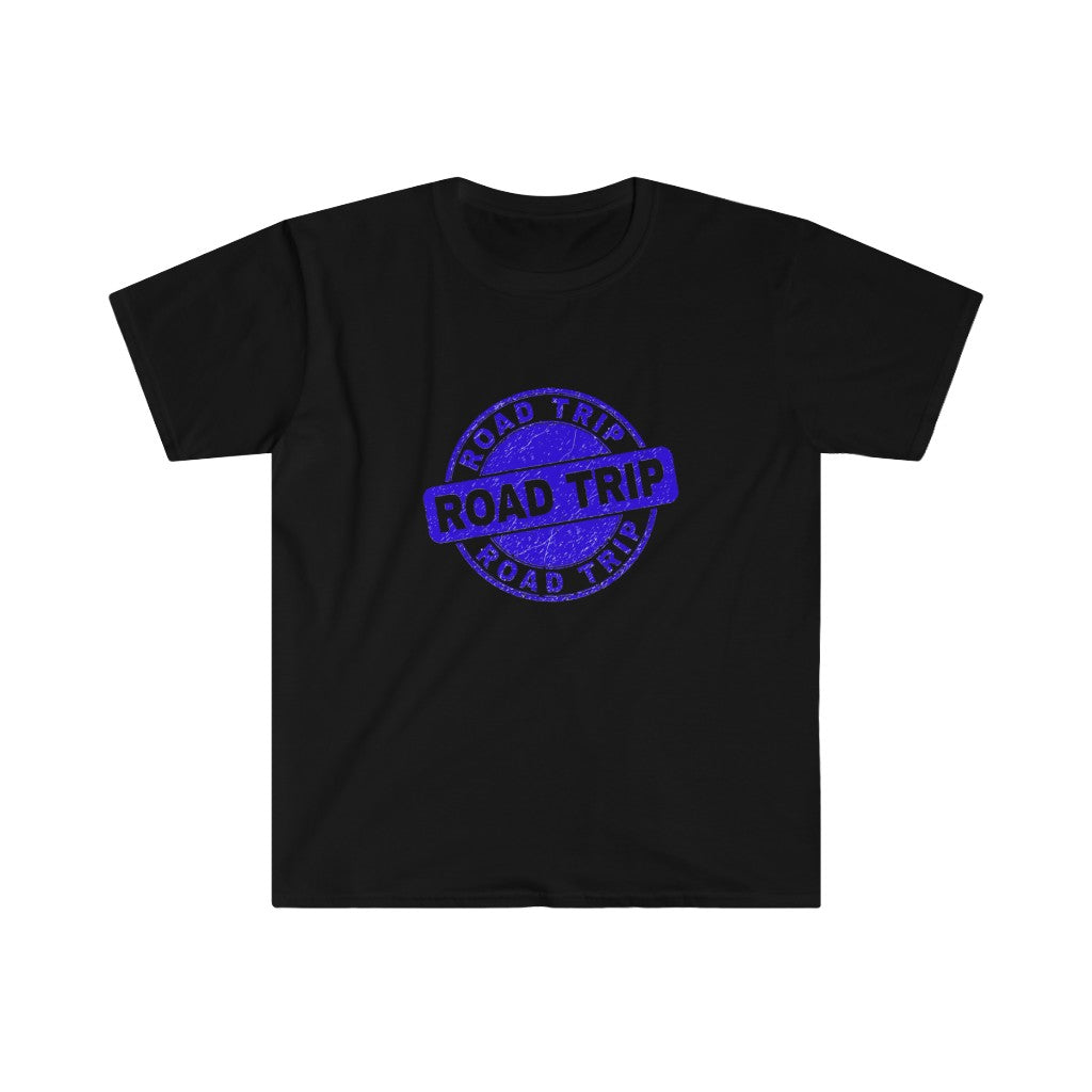Road Trip Blue Unisex Softstyle T-Shirt
