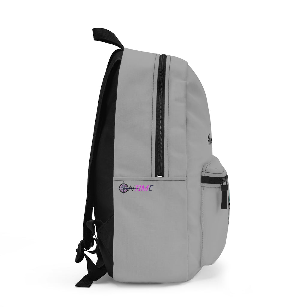 Let's Get Lost Gray Backpack