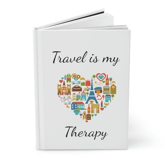 Travel is my Therapy Hardcover Journal Matte