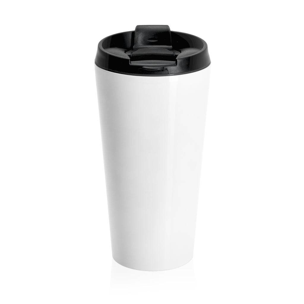 Discover the World White Stainless Steel Travel Mug