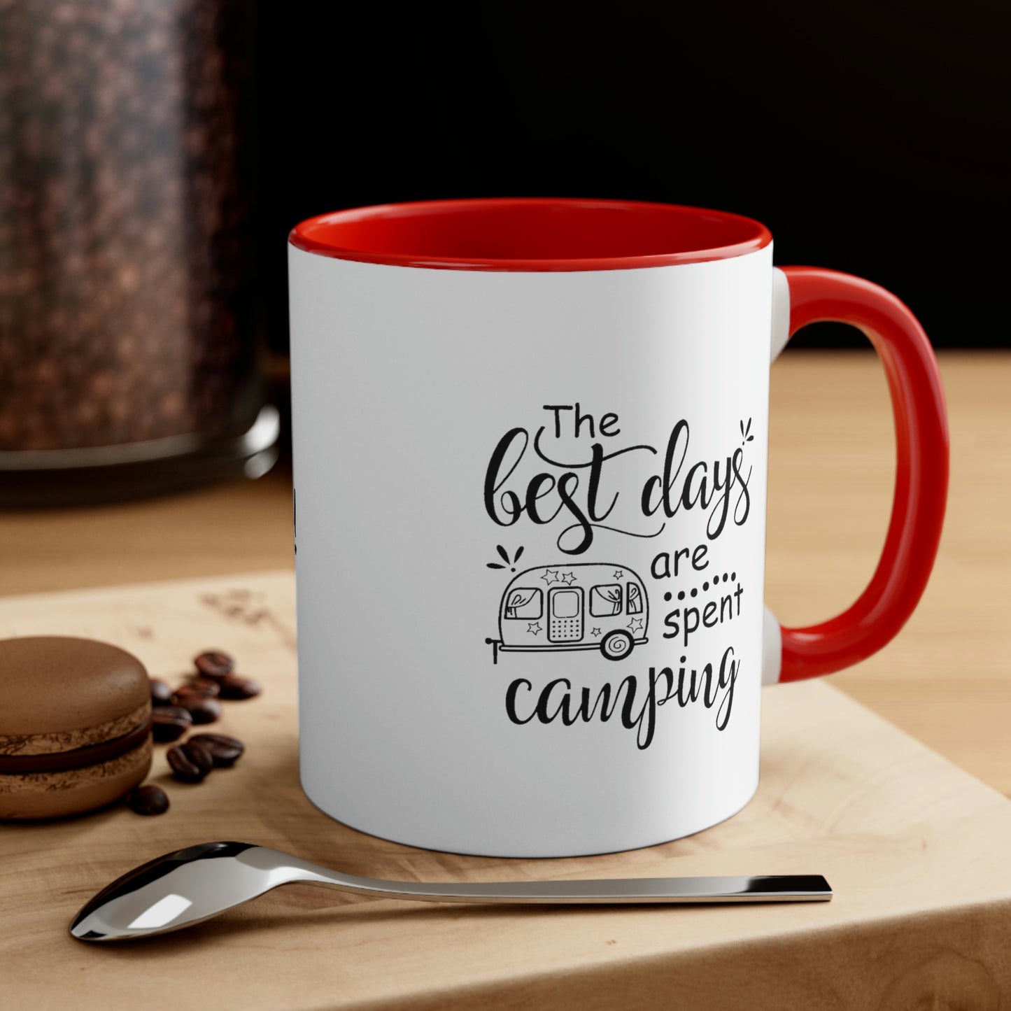 Best Days are Spending Camping Accent Coffee Mug, 11oz