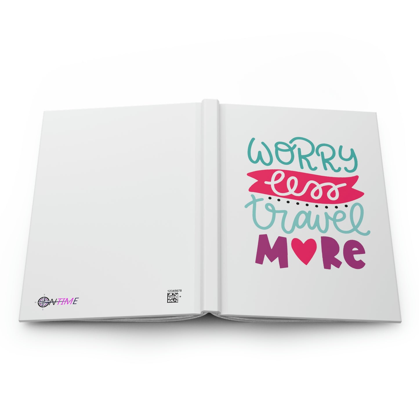 Worry Less Travel More Hardcover Journal Matte