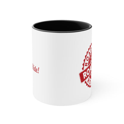 Road Trip Red Accent Coffee Mug, 11oz