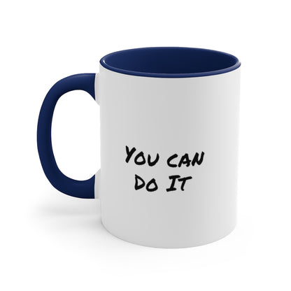 Never Give Up Accent Coffee Mug, 11oz