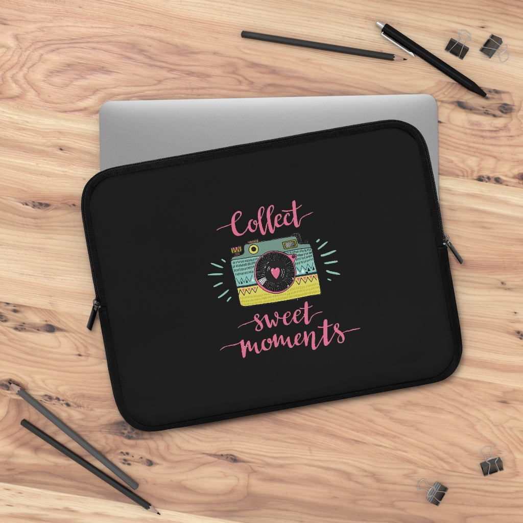 Collect Sweet Moments Black Laptop Sleeve