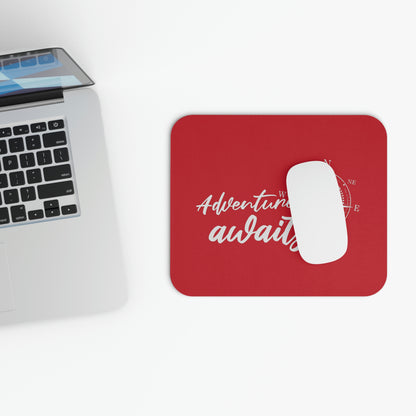Adventure Awaits Red Mouse Pad (Rectangle)